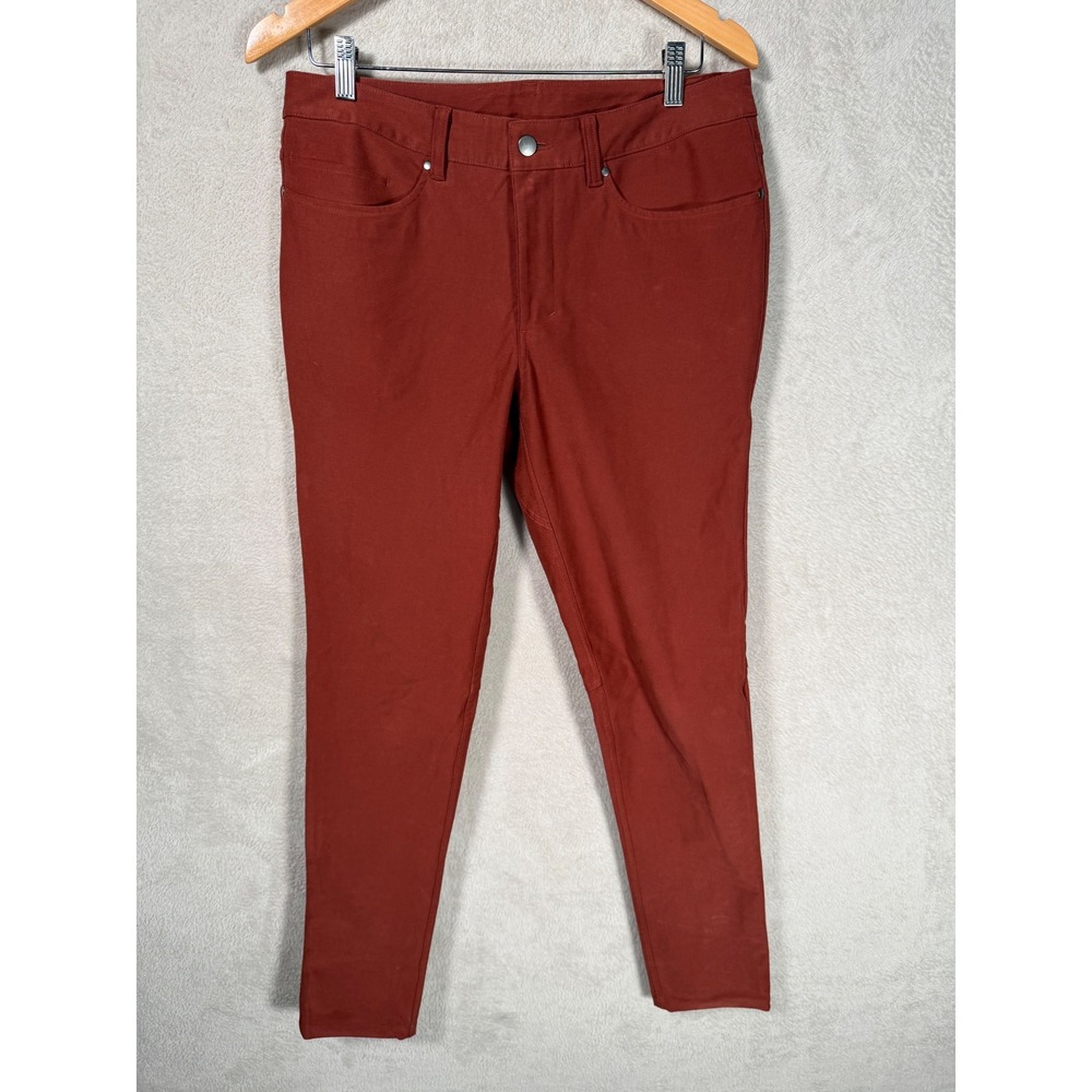 Lululemon ABC Pant Slim Fit Burnt Orange Rust Mens 33x32 Technical 5-Pocket